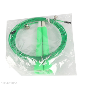 New style green fitness workout speed jumping rope for sale