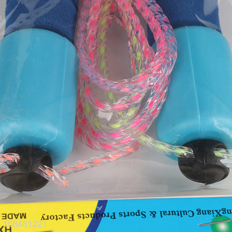 China wholesale plastic fitness sports jumping rope for exercise