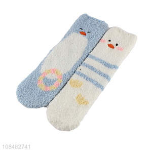 Factory supply warm coral fleece socks floor slipper socks