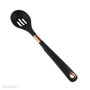 Factory price non-stick heat resistant slotted silicone spoon for cooking