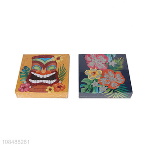 Good quality wooden decorative board printed hanging plate