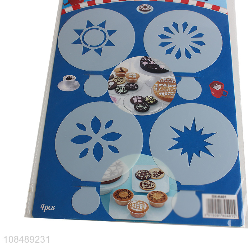 Popular products coffee art stencils cupcake cookies stencils