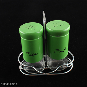 Good quality glass salt and pepper shakers set glass seasoning bottles