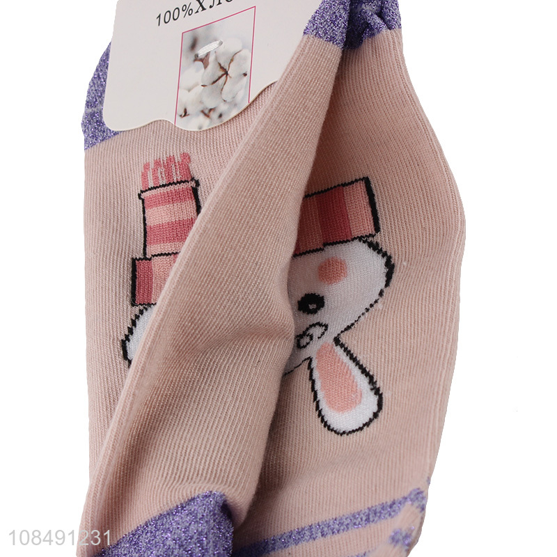 Top products cute rabbit pattern women short socks
