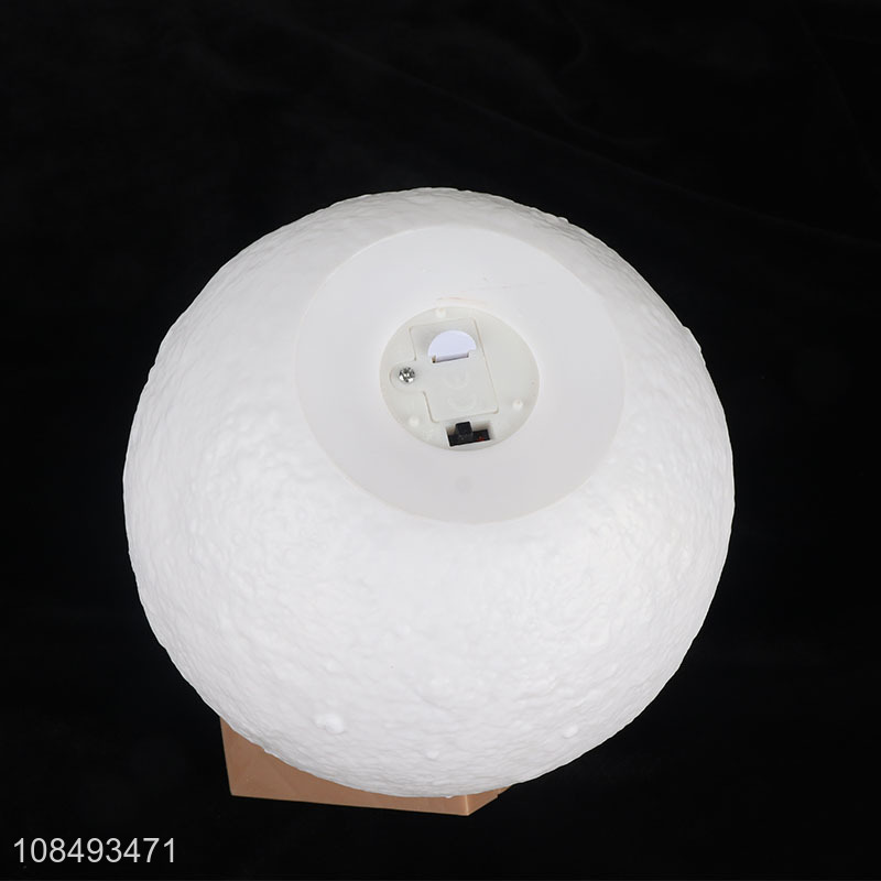 Wholesale 8cm 10cm 12cm led night lamp 3D moon lamp with stand for home decor