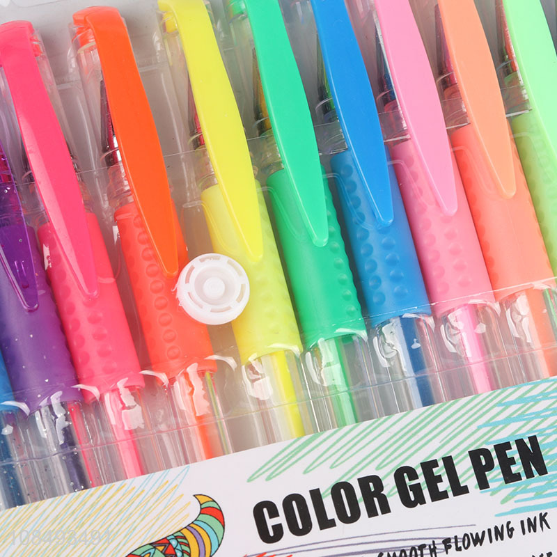 Hot products 16pcs color gel pen marker fountain pen