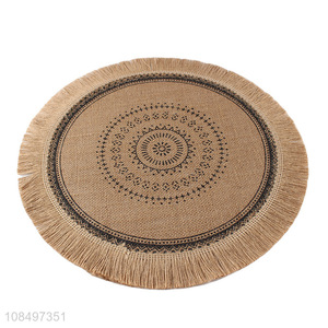 Low price round desktop  decoration round table mat place mats