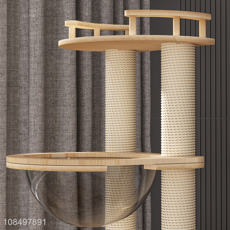 Hot selling cat nest sisal hemp column cat climbing frame