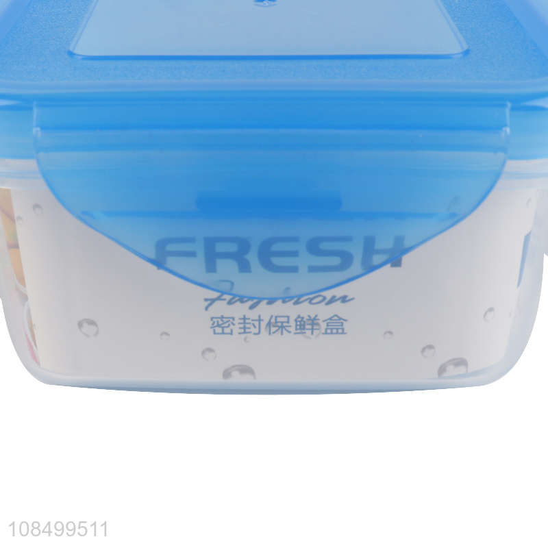 Good selling square crisper home plastic lunch box