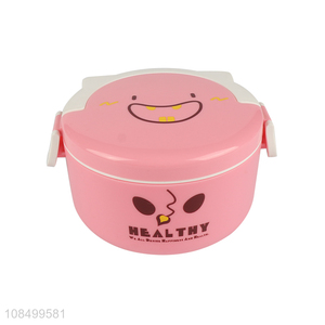 High quality cute single-layer lunch box plastic dinner box