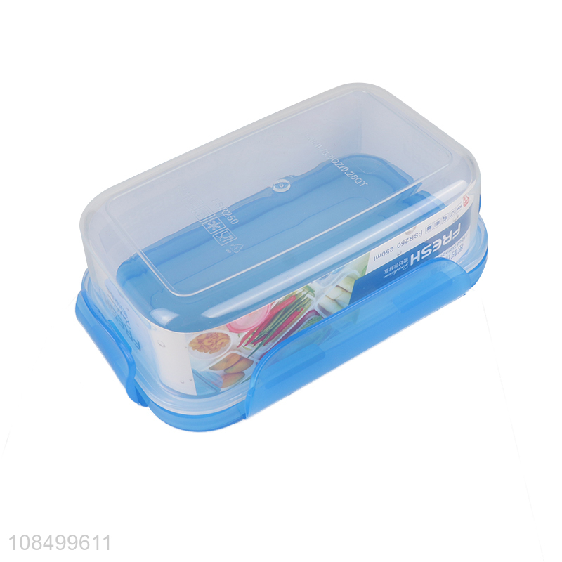 Yiwu wholesale plastic crisper self-sealing lunch box