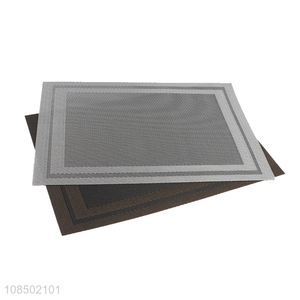 Factory supply multicolor pvc anti-slip dining table mats for sale