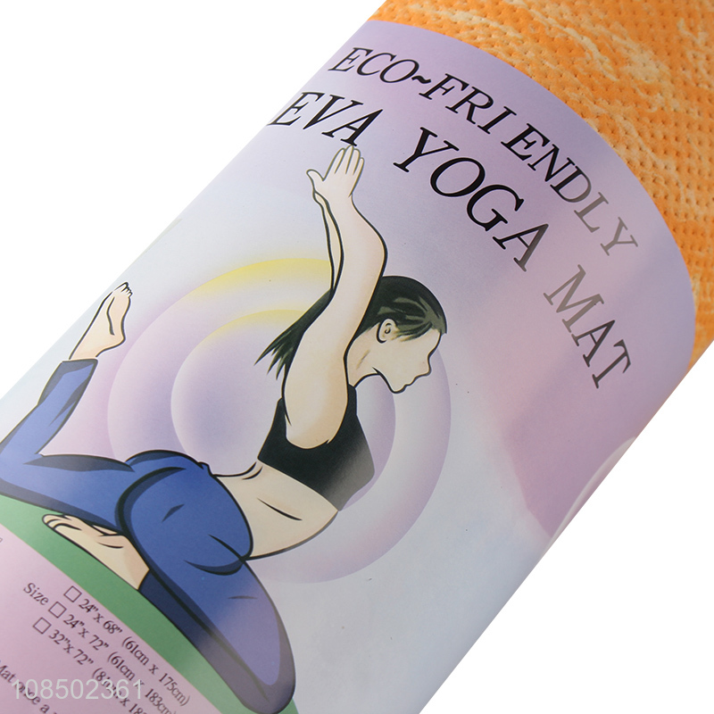 Low price wholesale EVA yoga mat home fitness equipment