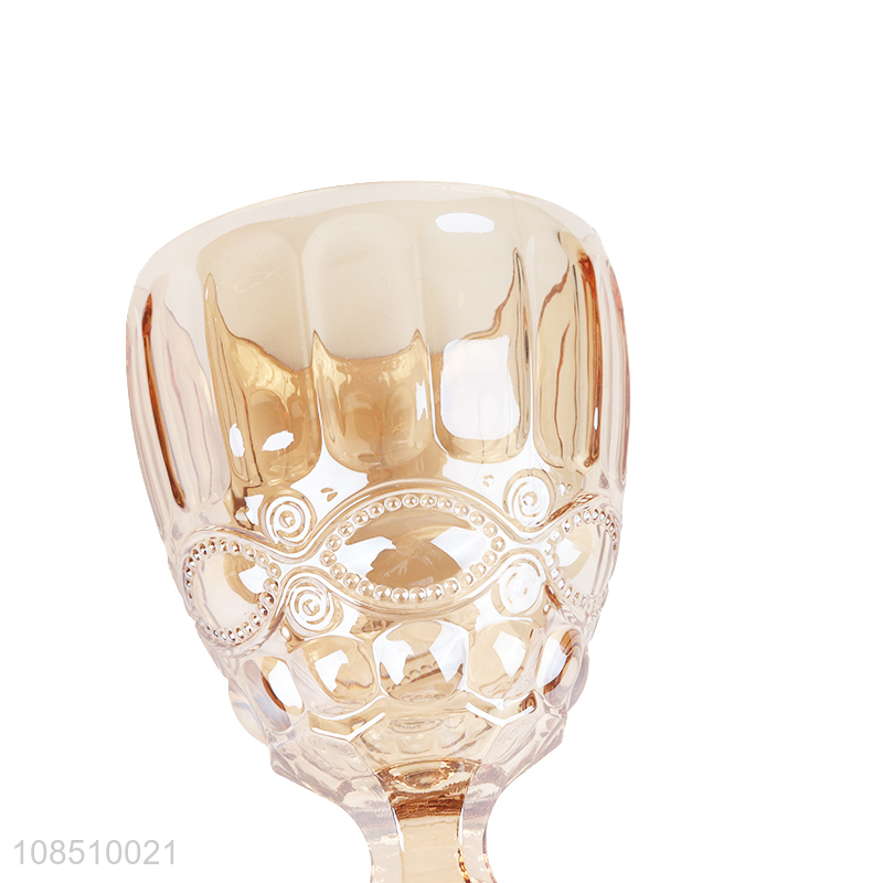 Hot selling high-end glass wine cup colored glassware wine glasses