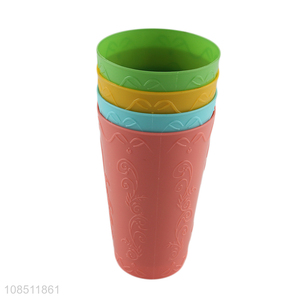 Most popular plastic multicolor water cup water mug for sale