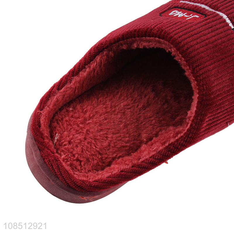 Good quality women girls winter slip-on indoor slides house shoes