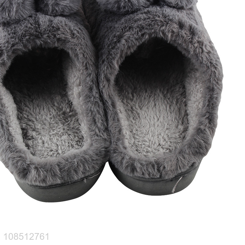 Hot selling women winter slippers fluffy faux fur house slippers