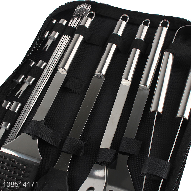 China factory 20pieces bbq tool set barbecue accessories for sale