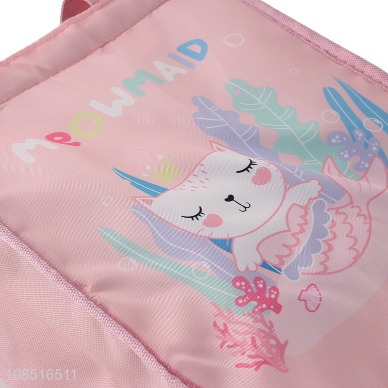 New arrival pink printed waterproof outdoor thermal lunch bag