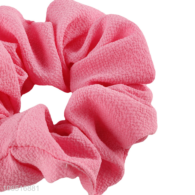 Factory price women girls hair scrunchies hair bands no damage