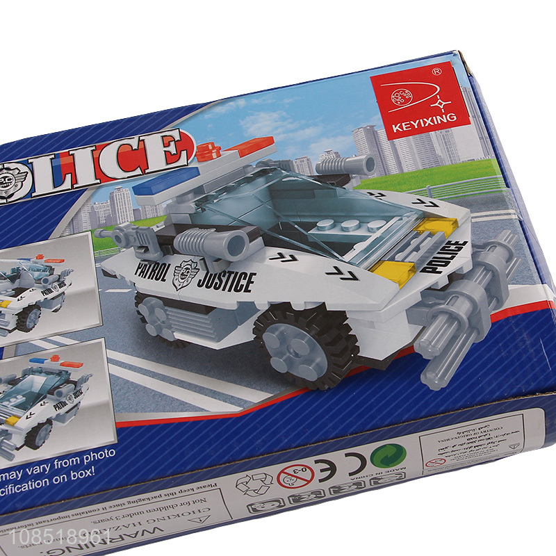 Wholesale from china police car model building block toys