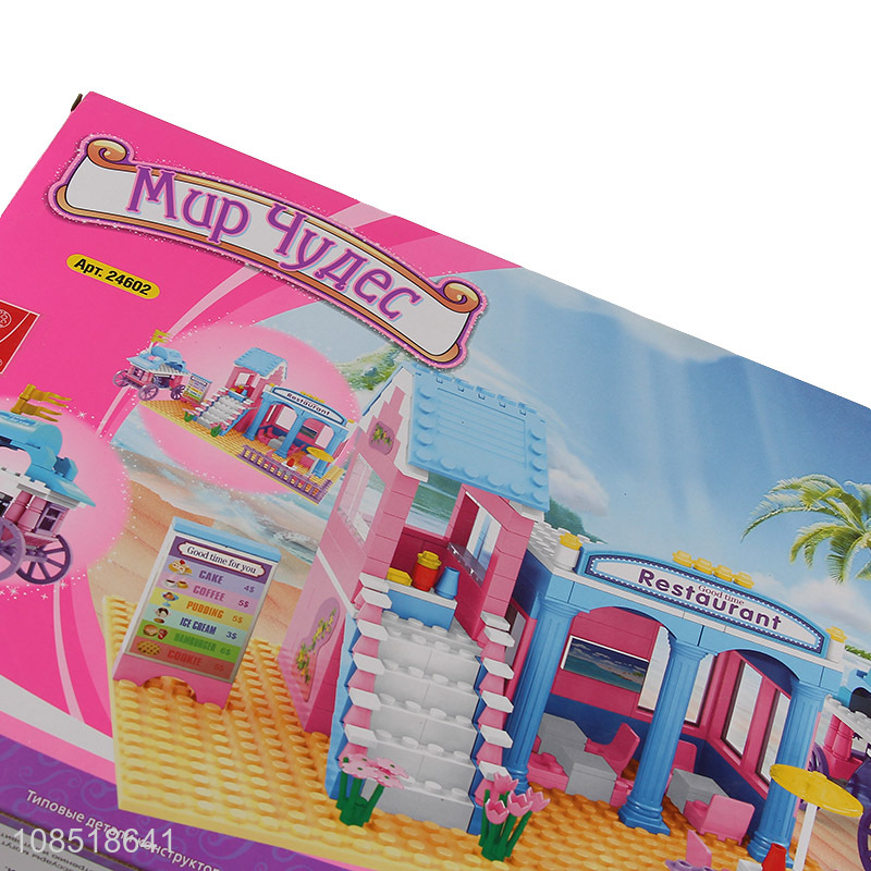 Popular products girls plastic building block toys for sale