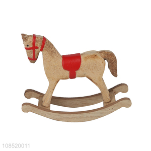 High quality <em>wooden</em> rocking horse tabletop decor <em>wooden</em> <em>craft</em>