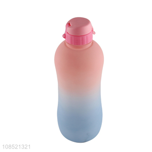 Good quality 2500ml gradient color water bottle with leakproof lid