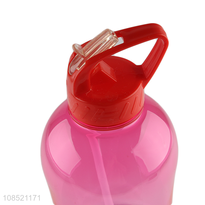 Factory supply 2500ml large capacity space water bottle with straw