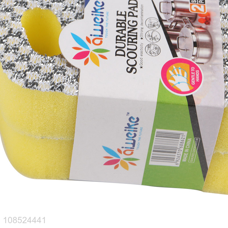 Yiwu market cellulose sponge scrubber kitchen cleaning tool