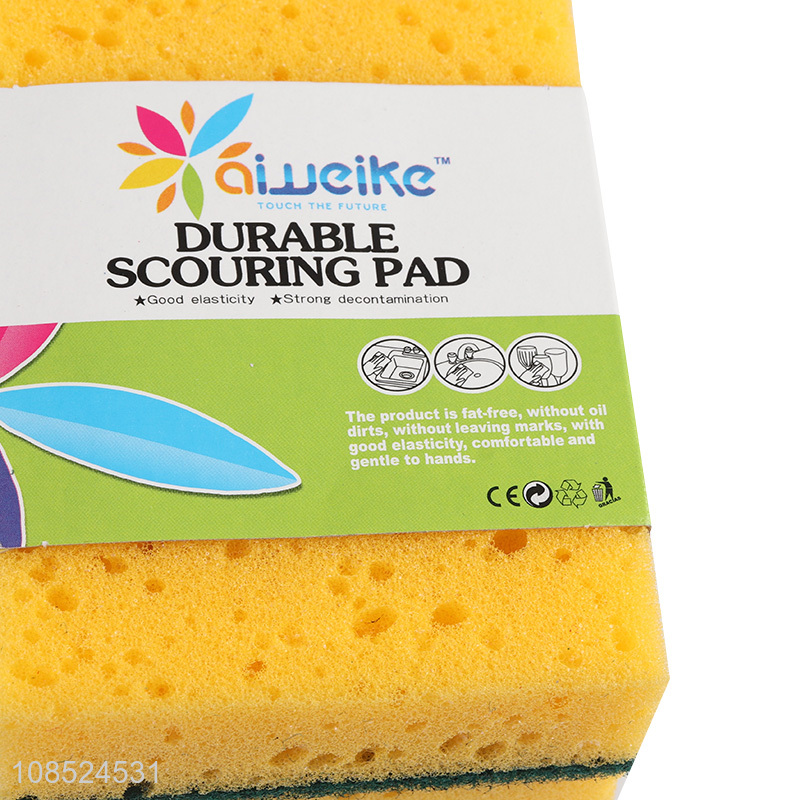 Bottom price dishwashing sponge scrub sponge for cleaning