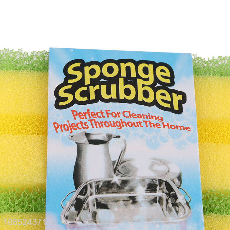 Hot sale non-scratch kitchen cleaning sponge scrub sponge