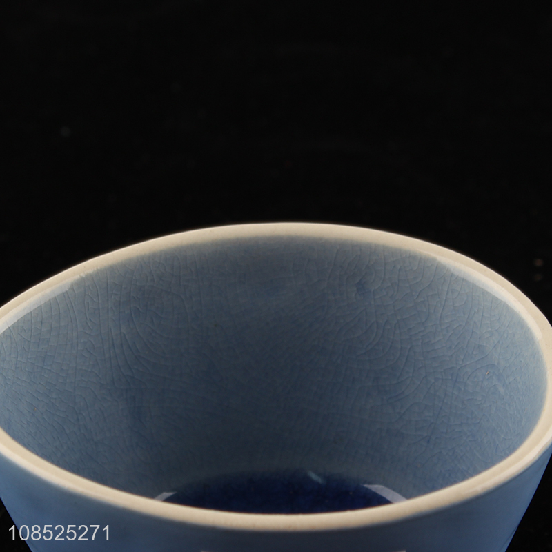 Top quality blue ceramic dinnerware bowl for home and restaurant