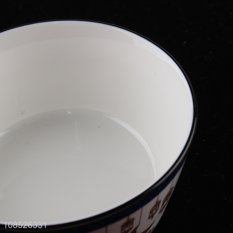 High quality fine porcelain cereal bowl ceramic rice bowl