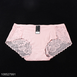 Hot selling women underwear thin high-waisted lace panties