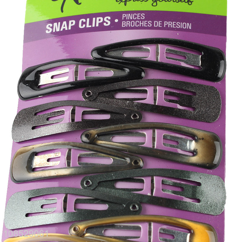 Most popular multicolor fashion women hair snap clips