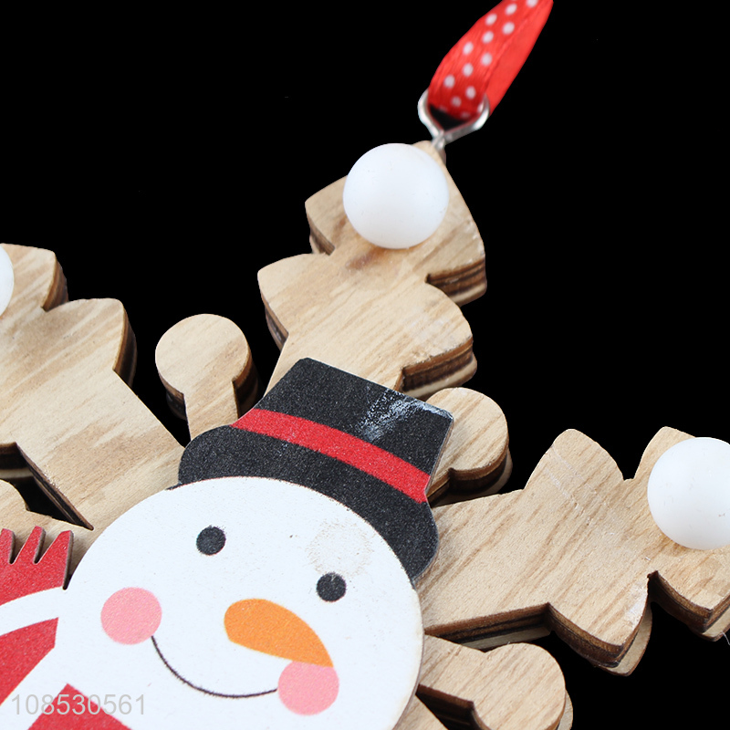 Good selling christmas decoration wooden ornaments wholesale