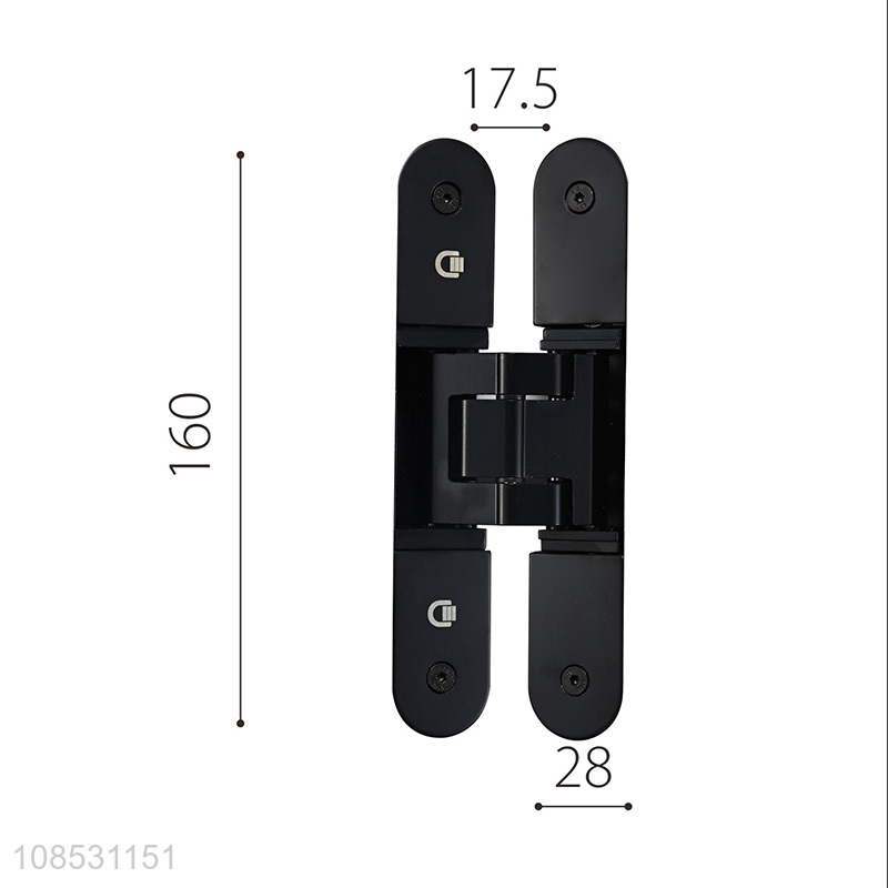 Wholesale heavy duty invisible wooden door hinge adjustable zinc alloy hinge