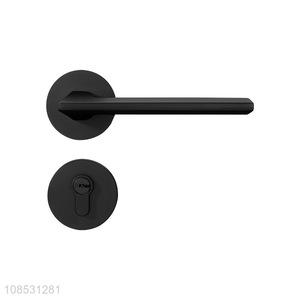 Wholesale simple design interior door handle lock wooden door split lock set