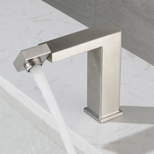 China wholesale stainless steel rotatable bathroom sink faucet
