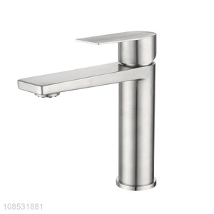 Best quality single handle stainless steel bathroom sink faucet