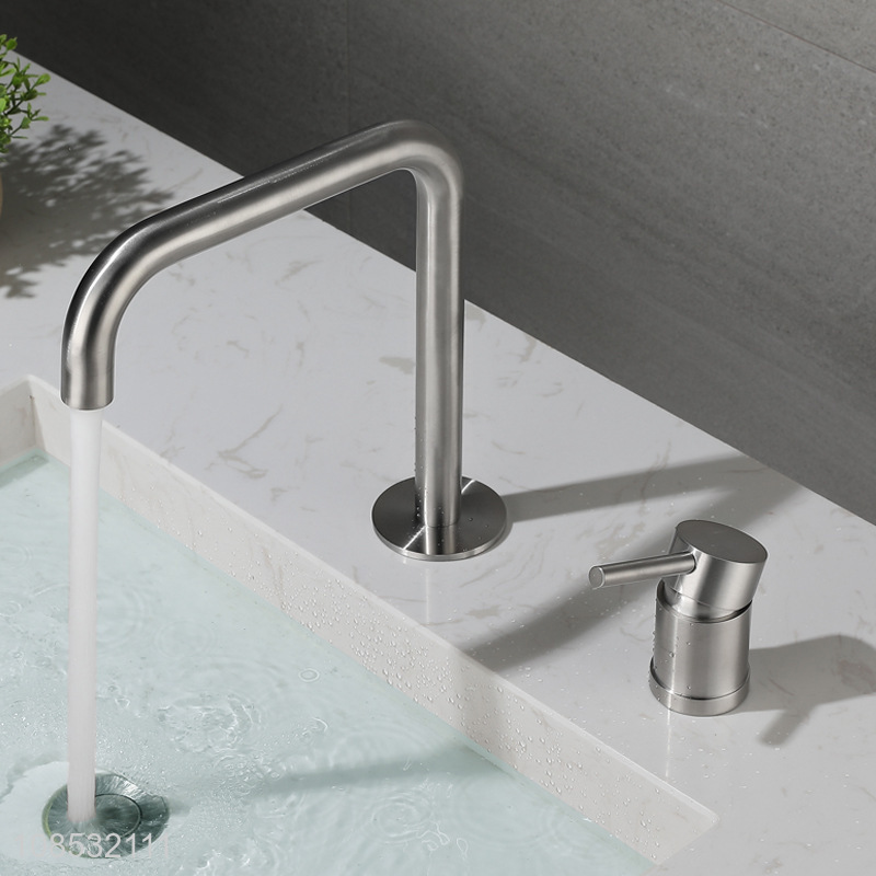 Good quality 304stainless steel hot and cold mixer tap sink faucet