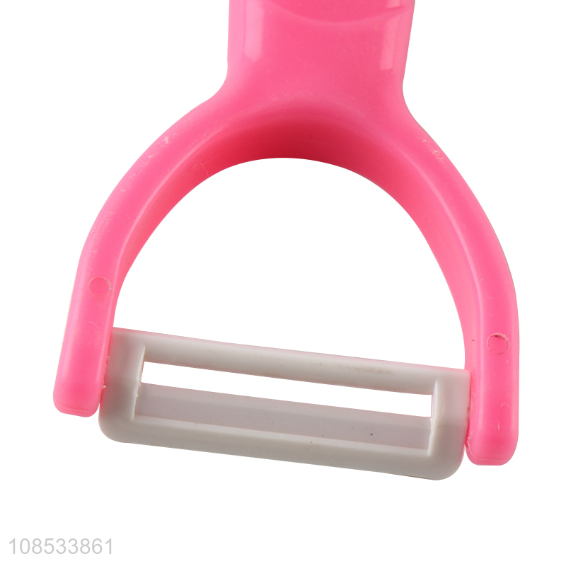 Hot selling plastic handle ceramic blade vegetable and fruit peeler