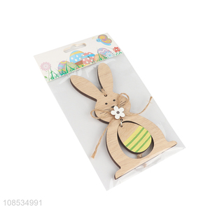 Yiwu market wooden cutout Easter tree hanging ornaments