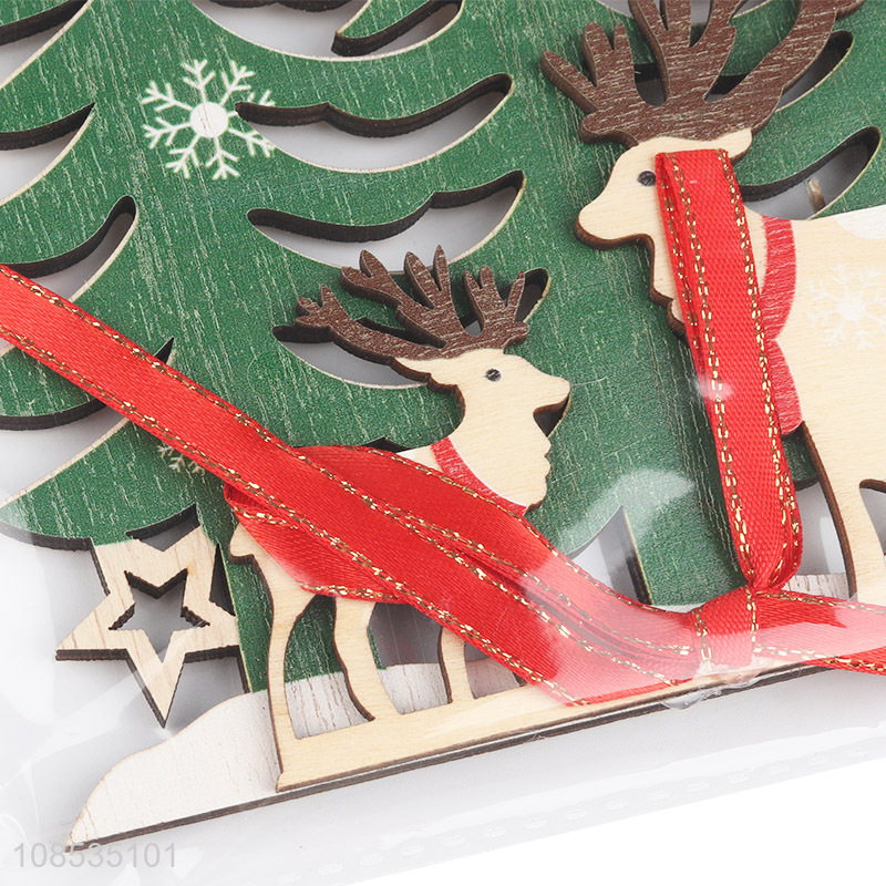 High quality wooden Christmas ornaments Christmas tree decoration