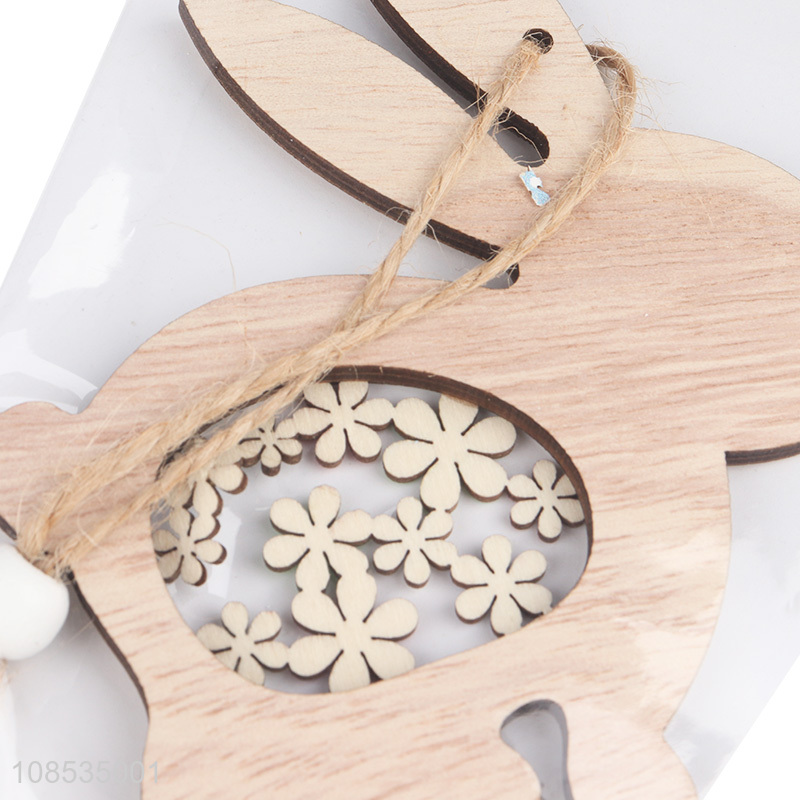 Hot selling laser cut wooden ornaments Xmas tree decoration