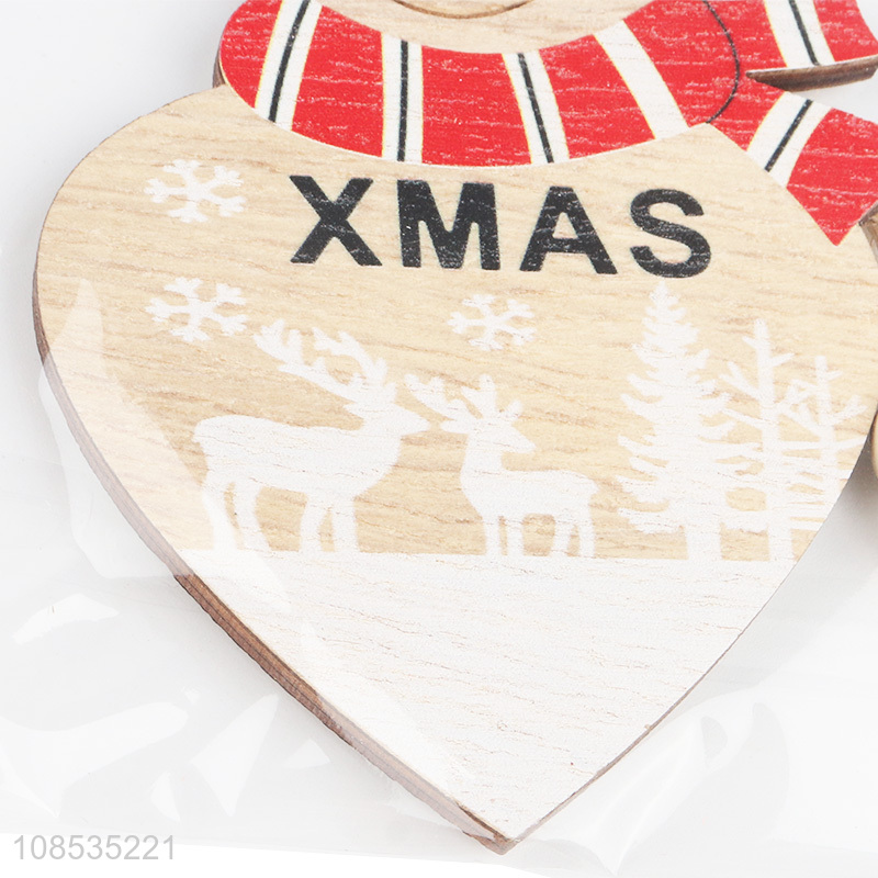 Good quality decorative wooden painted hanging Christmas ornament