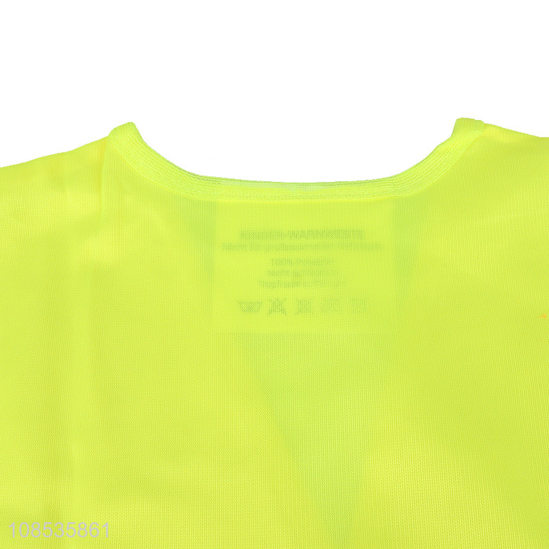 Custom logo breathable reflective safety vest for men and women