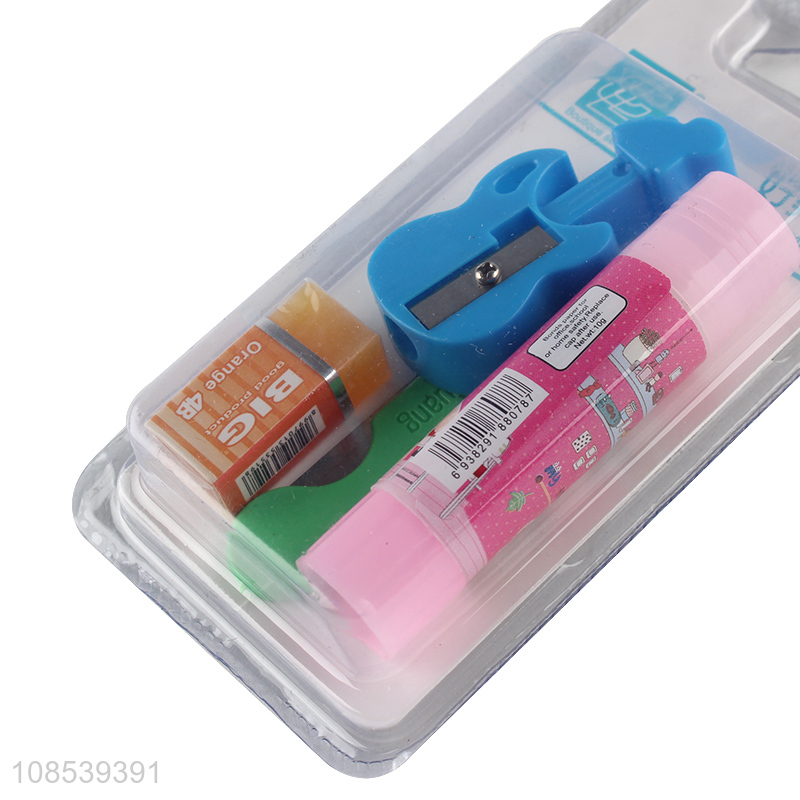 Best price students stationery set eraser solid gum set