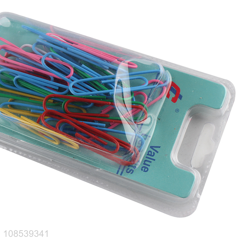 Hot selling school office binding supplies colour paper clips